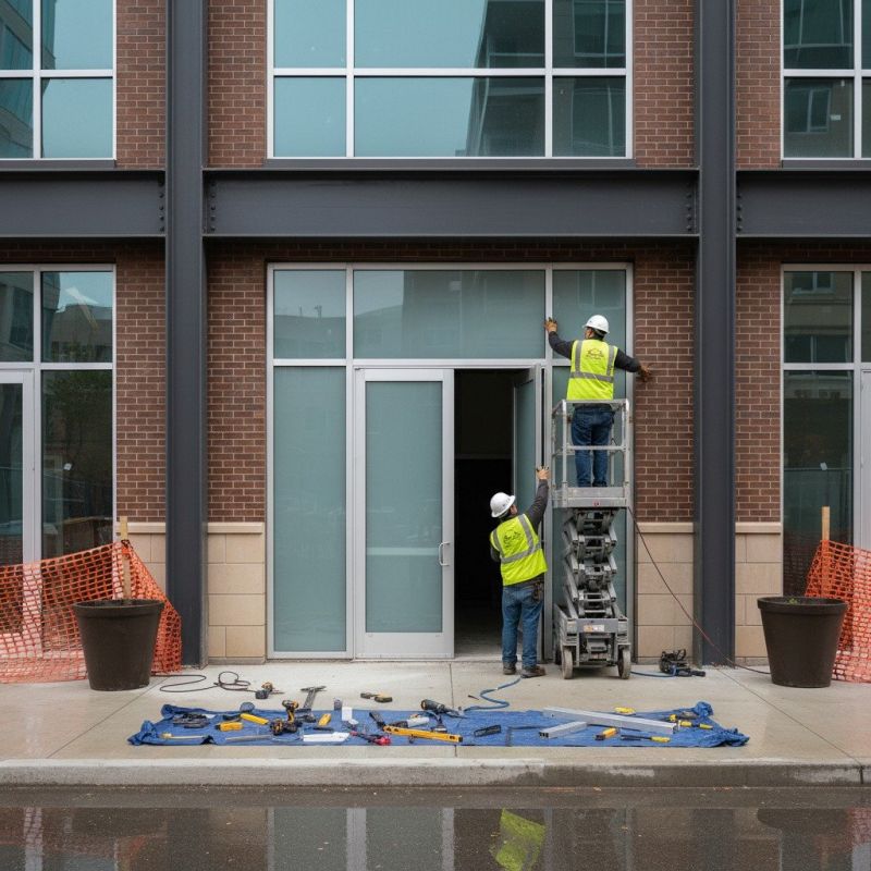 Business Door Installation detail