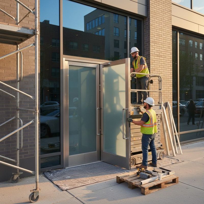 Business Door Installation detail