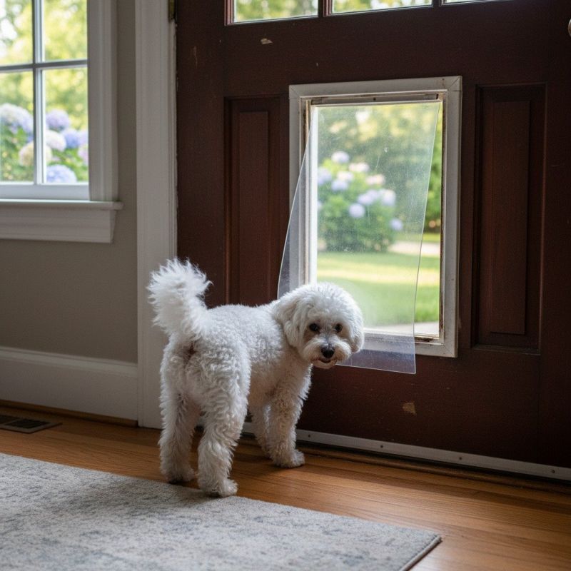 Cat Door Installation detail
