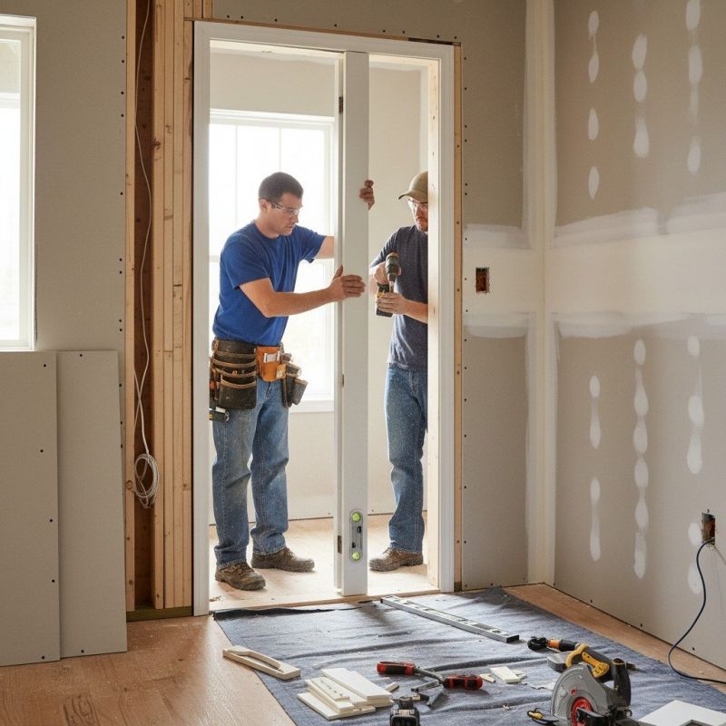 Closet Door Installation detail