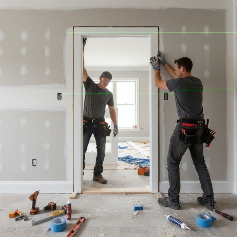 Closet Door Installation detail