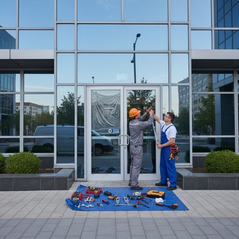 Commercial Door Repair detail