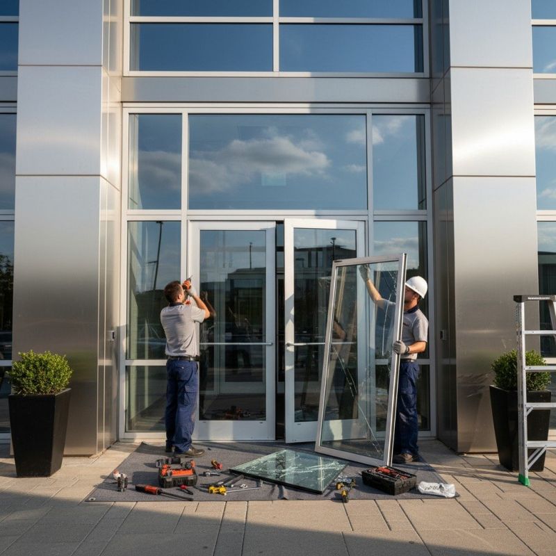 Commercial Door Repair detail