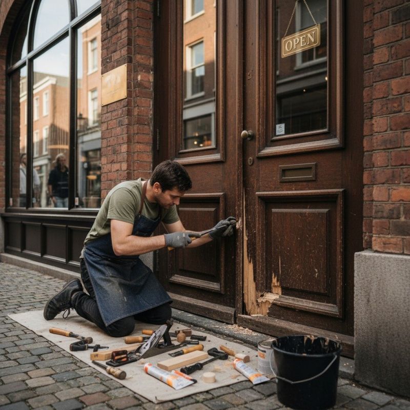 Commercial Door Repair detail