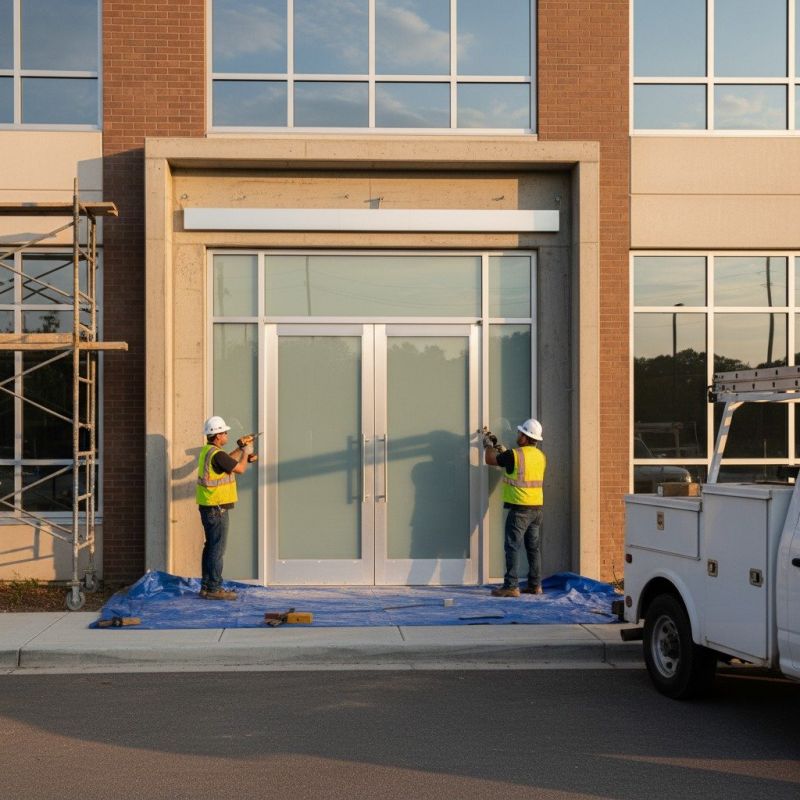 Office Door Installation detail