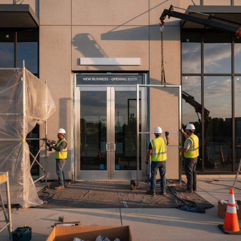 Office Door Installation detail