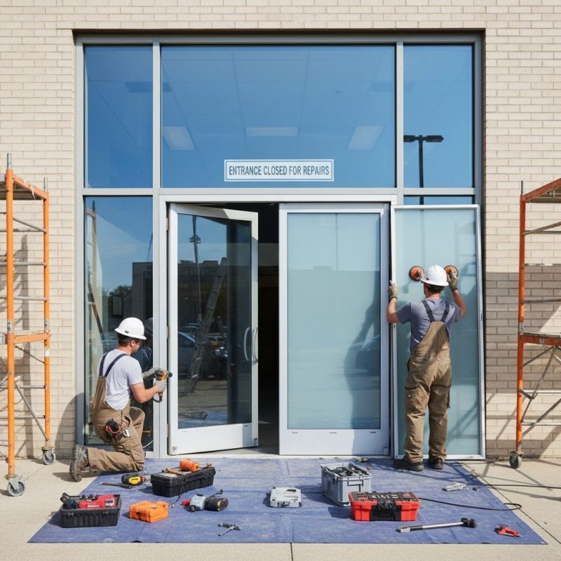 Office Door Repair detail