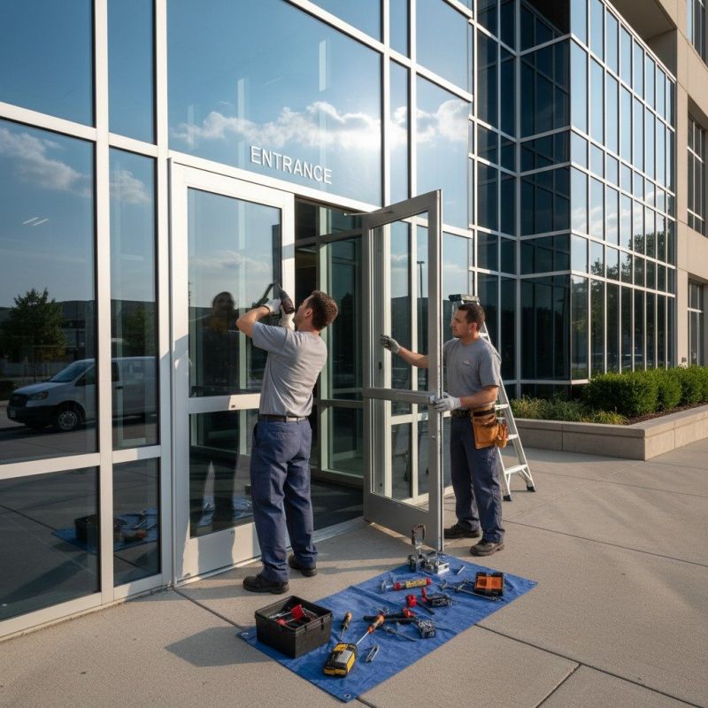 Office Door Repair detail