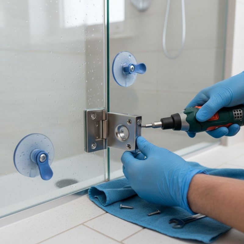 Shower Door Repair detail