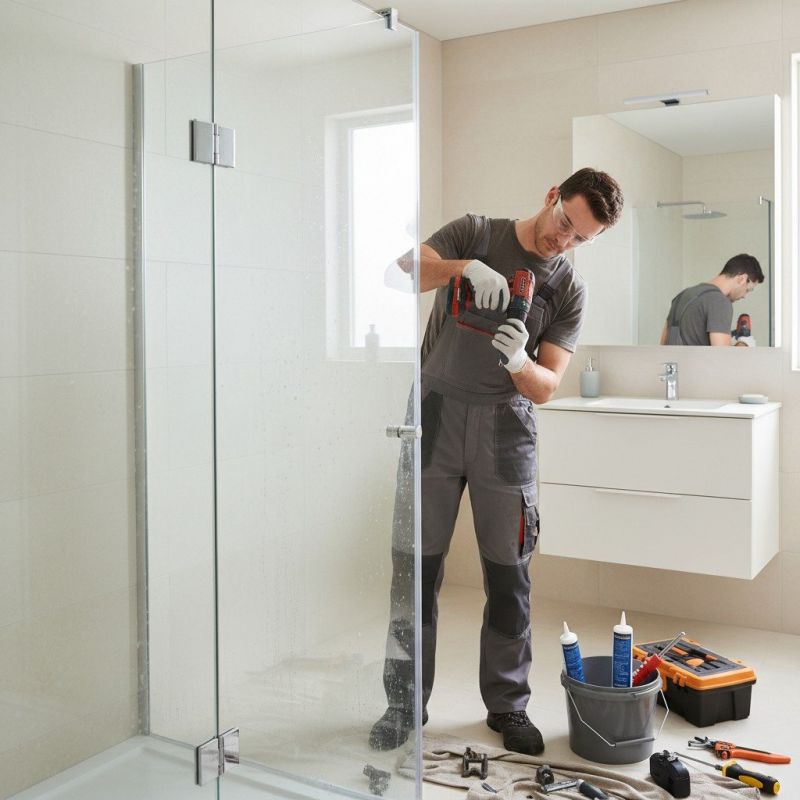 Shower Door Repair detail