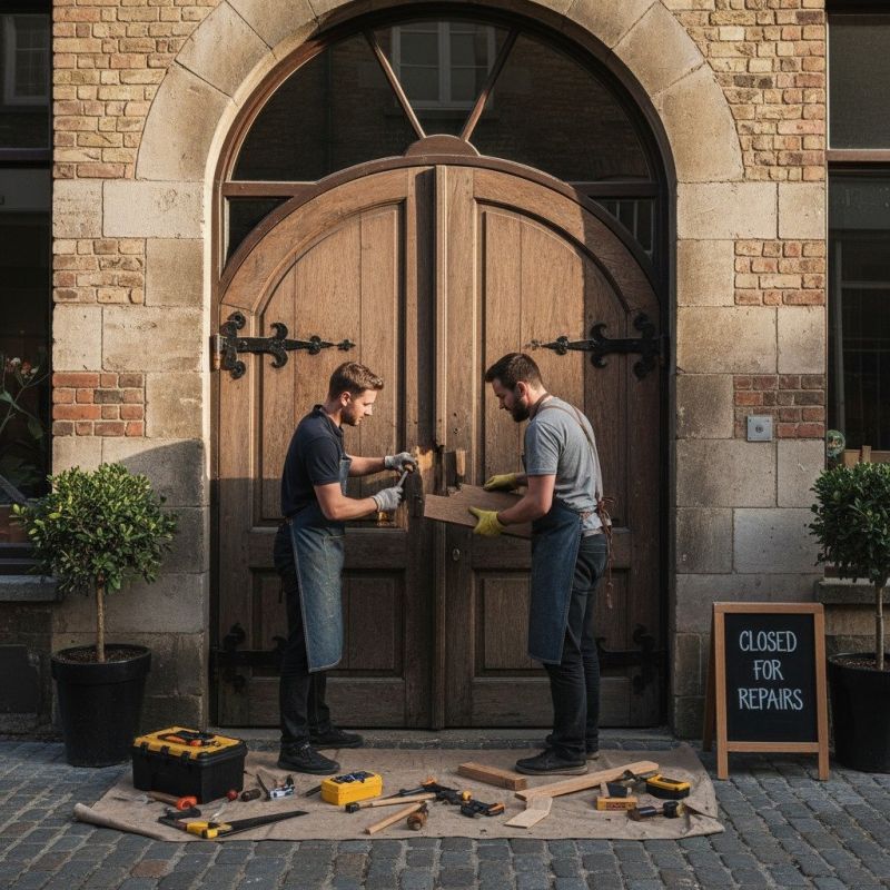 Storefront Door Repair detail