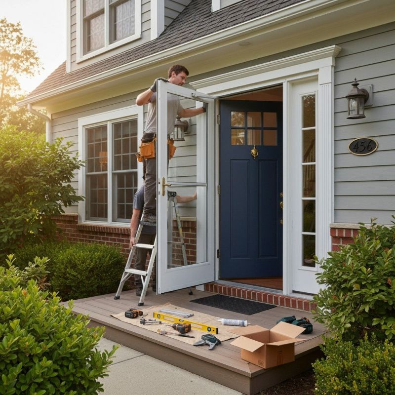 Storm Door Installation detail
