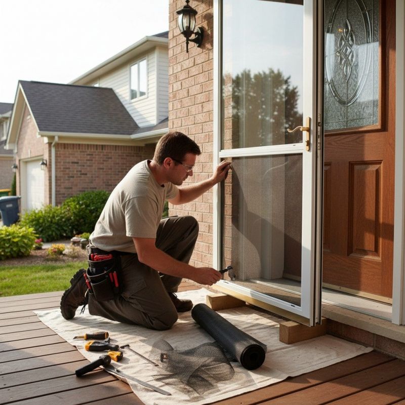 Storm Door Repair detail