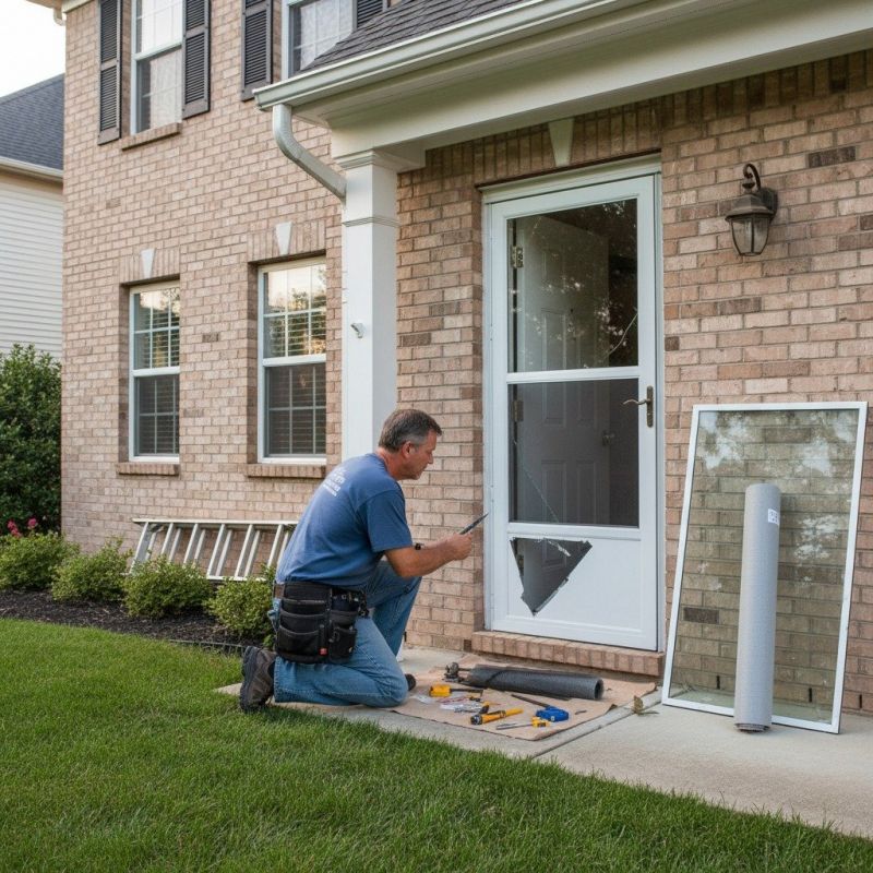 Storm Door Repair detail